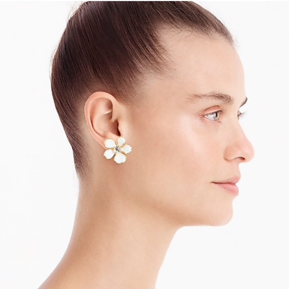 NWT J. Crew Pansy Earrings - Picture 2 of 5
